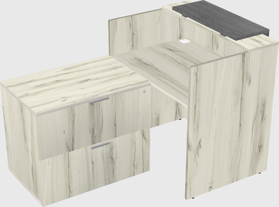 L-shaped modular reception