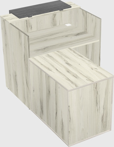 L-shaped modular reception