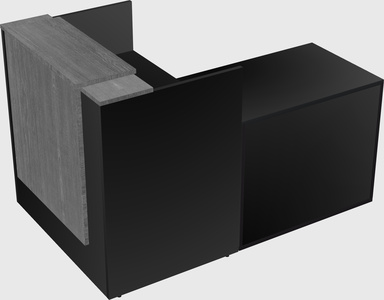 L-shaped modular reception