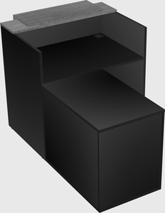 L-shaped modular reception