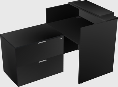 L-shaped modular reception