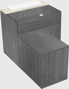 L-shaped modular reception