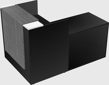 L-shaped modular reception