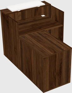 L-shaped modular reception