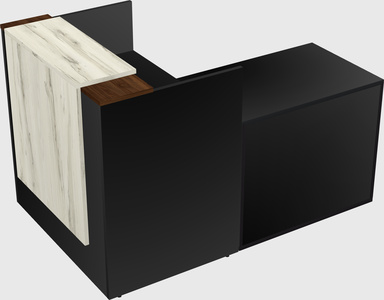 L-shaped modular reception