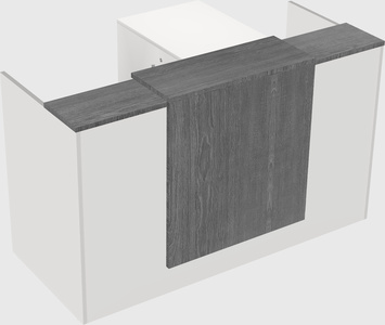 L-shaped modular reception