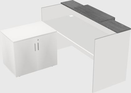 L-shaped modular reception