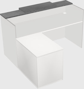 L-shaped modular reception