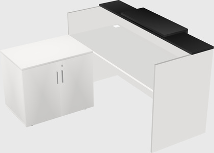 L-shaped modular reception