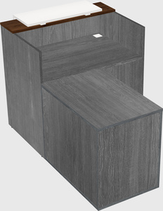 L-shaped modular reception