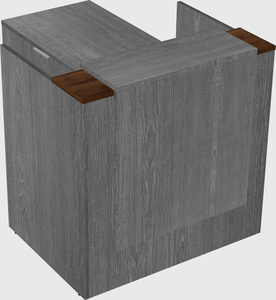 L-shaped modular reception