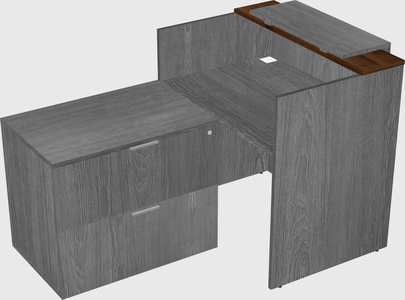 L-shaped modular reception