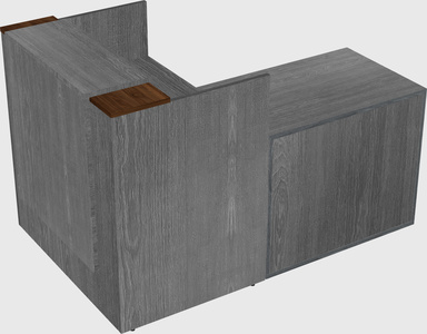 L-shaped modular reception