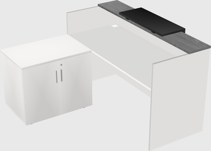 L-shaped modular reception