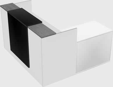 L-shaped modular reception