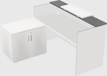 L-shaped modular reception