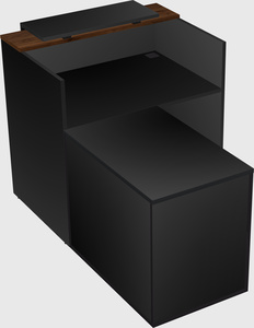 L-shaped modular reception
