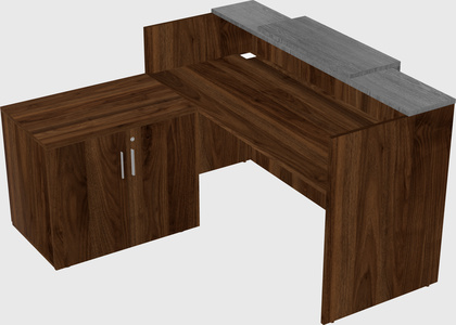 L-shaped modular reception