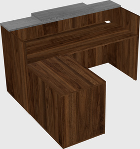 L-shaped modular reception