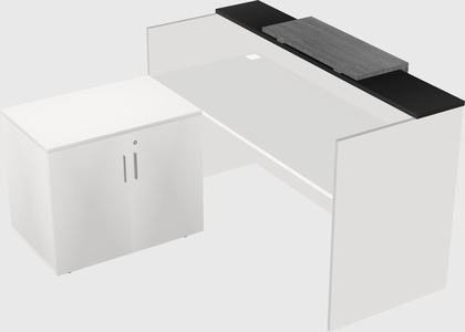 L-shaped modular reception