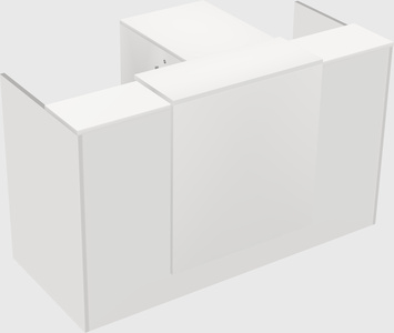 L-shaped modular reception