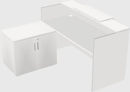 L-shaped modular reception