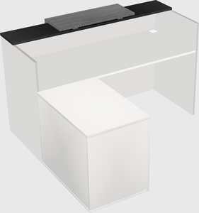 L-shaped modular reception