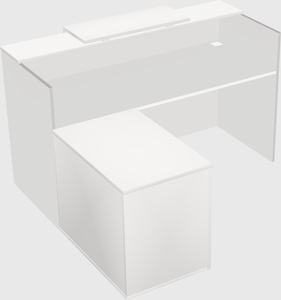 L-shaped modular reception