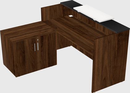 L-shaped modular reception