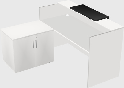 L-shaped modular reception
