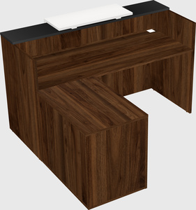 L-shaped modular reception