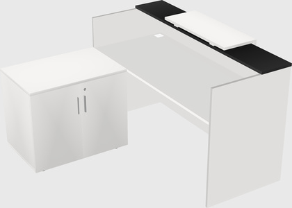 L-shaped modular reception