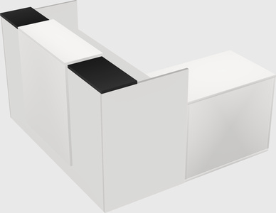 L-shaped modular reception