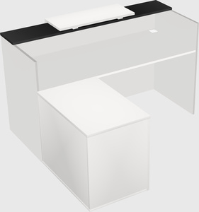 L-shaped modular reception
