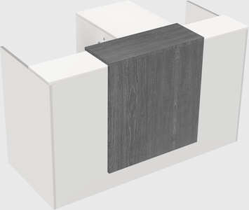 L-shaped modular reception