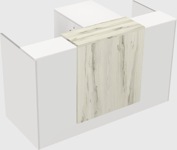 L-shaped modular reception