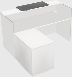 L-shaped modular reception