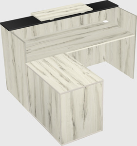 L-shaped modular reception
