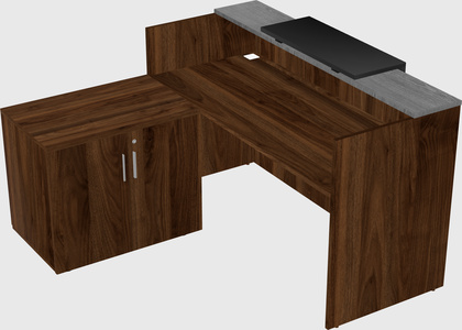 L-shaped modular reception