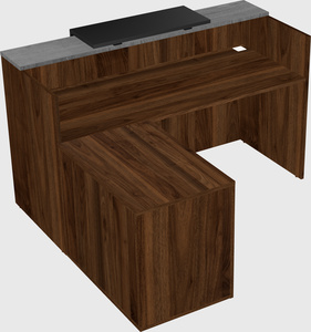 L-shaped modular reception