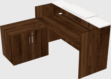 L-shaped modular reception