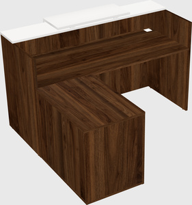 L-shaped modular reception