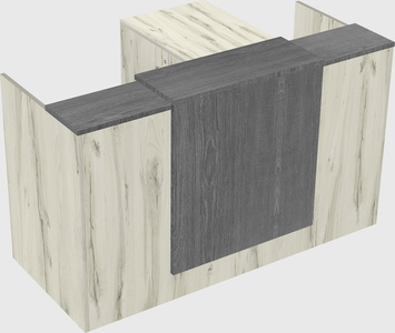 L-shaped modular reception