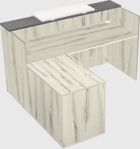 L-shaped modular reception
