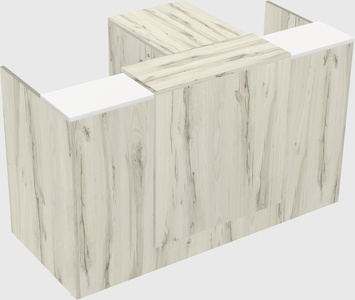 L-shaped modular reception