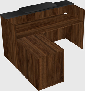 L-shaped modular reception