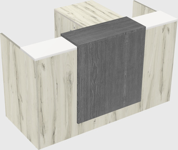 L-shaped modular reception
