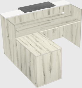 L-shaped modular reception