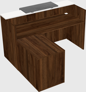 L-shaped modular reception