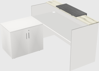 L-shaped modular reception